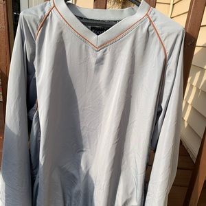 Footjoy Golf Pullover Grey/Orange Mens XL